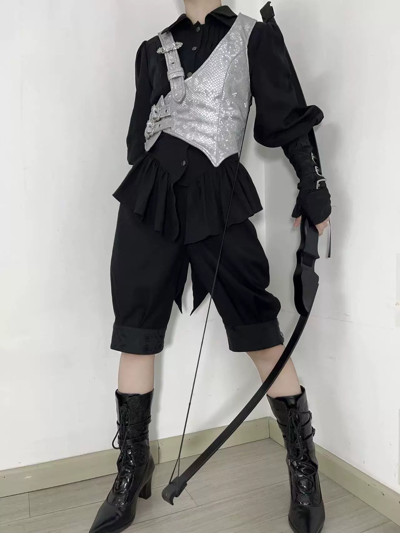 The Lute Player - Gothic Lolita Mutton Sleeves Blouse, Swallow Tail Hem - Image 28