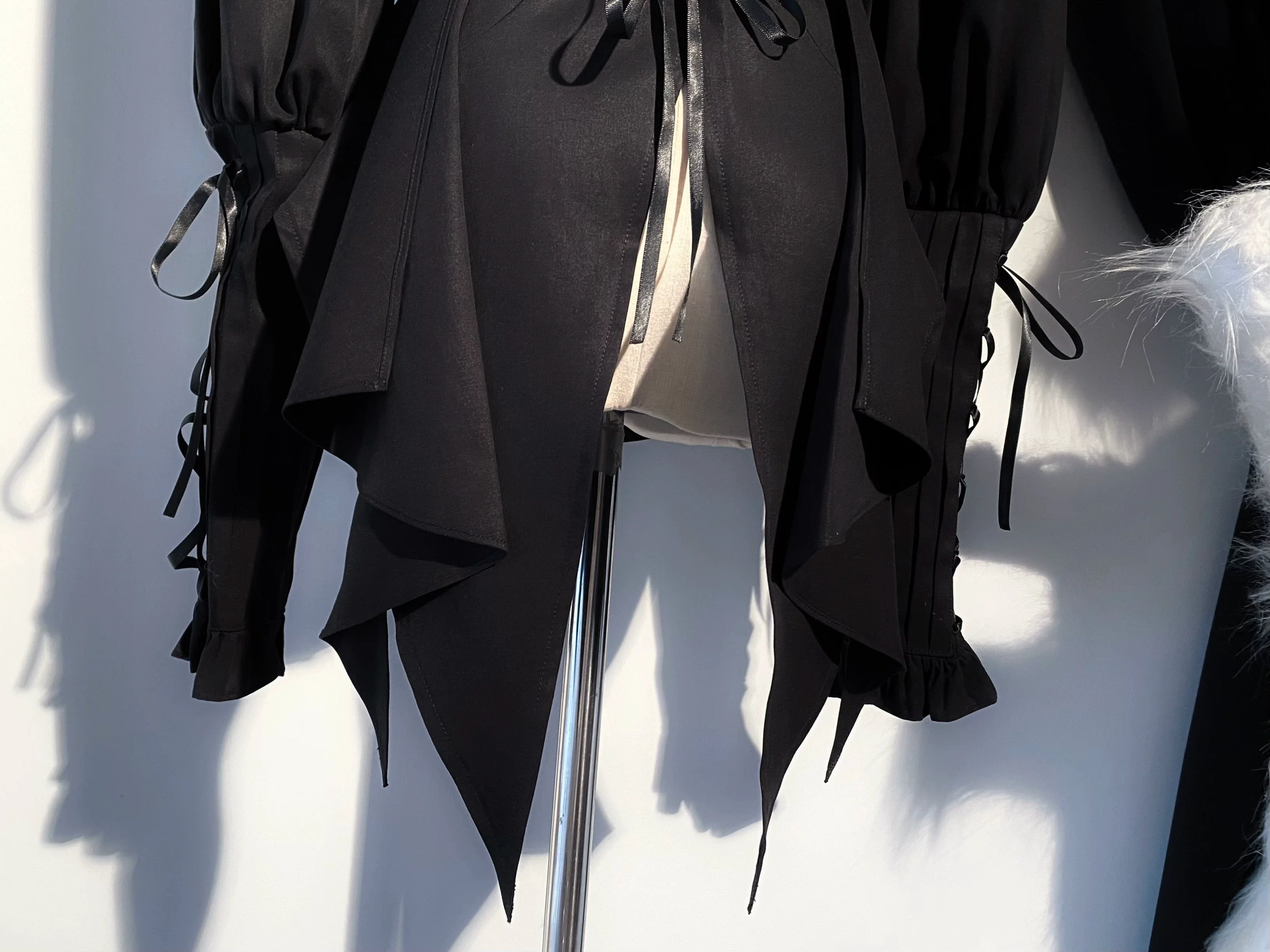 The Lute Player - Gothic Lolita Mutton Sleeves Blouse, Swallow Tail Hem - Image 34