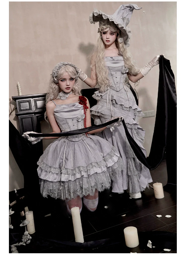 Twilight - Gothic Witch Lolita SK Suit Bodice Mermaid Dress - Image 12