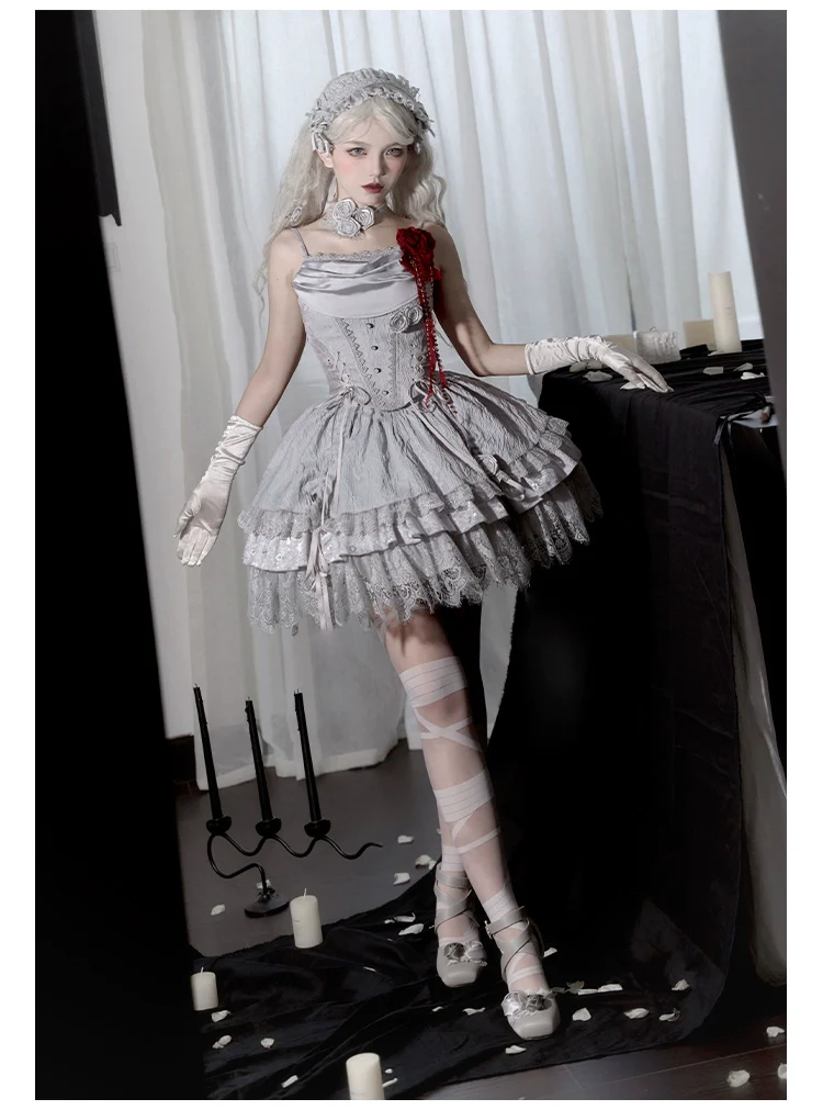 Twilight - Gothic Witch Lolita SK Suit Bodice Mermaid Dress - Image 15