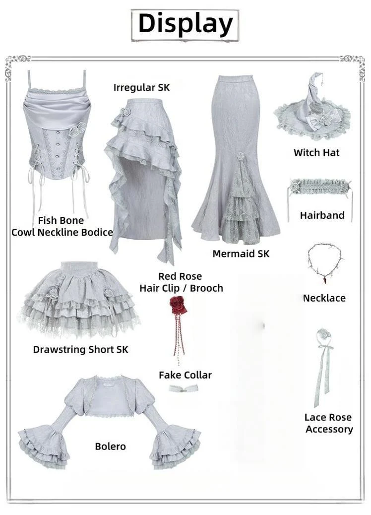 Twilight - Gothic Witch Lolita SK Suit Bodice Mermaid Dress - Image 37