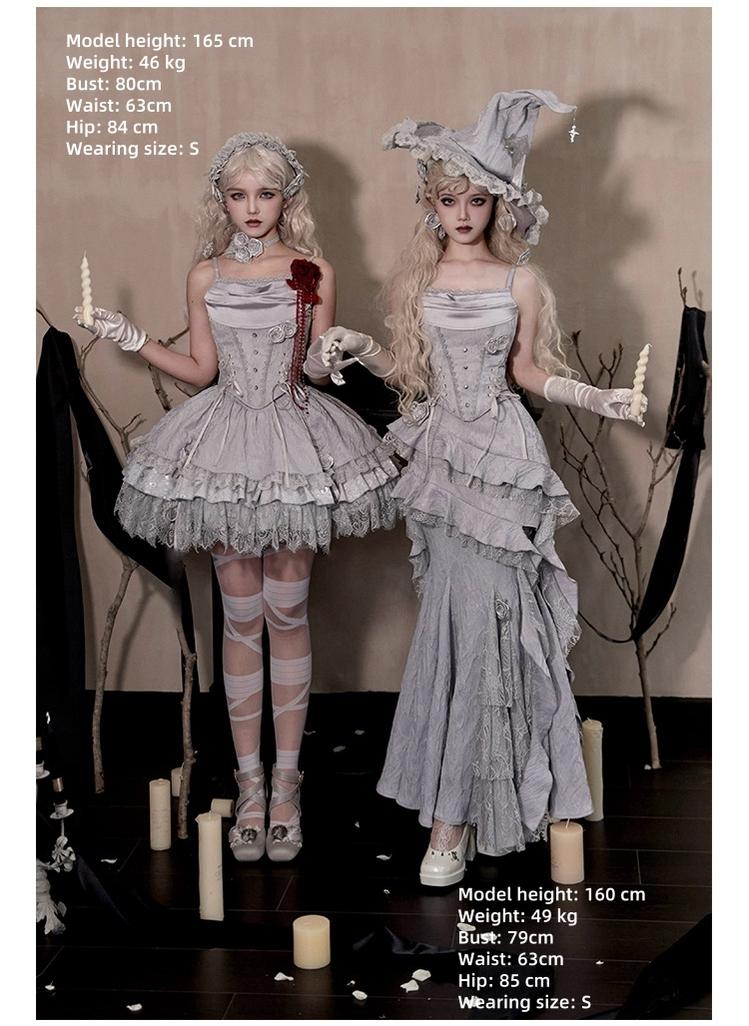 Twilight - Gothic Witch Lolita SK Suit Bodice Mermaid Dress - Image 4