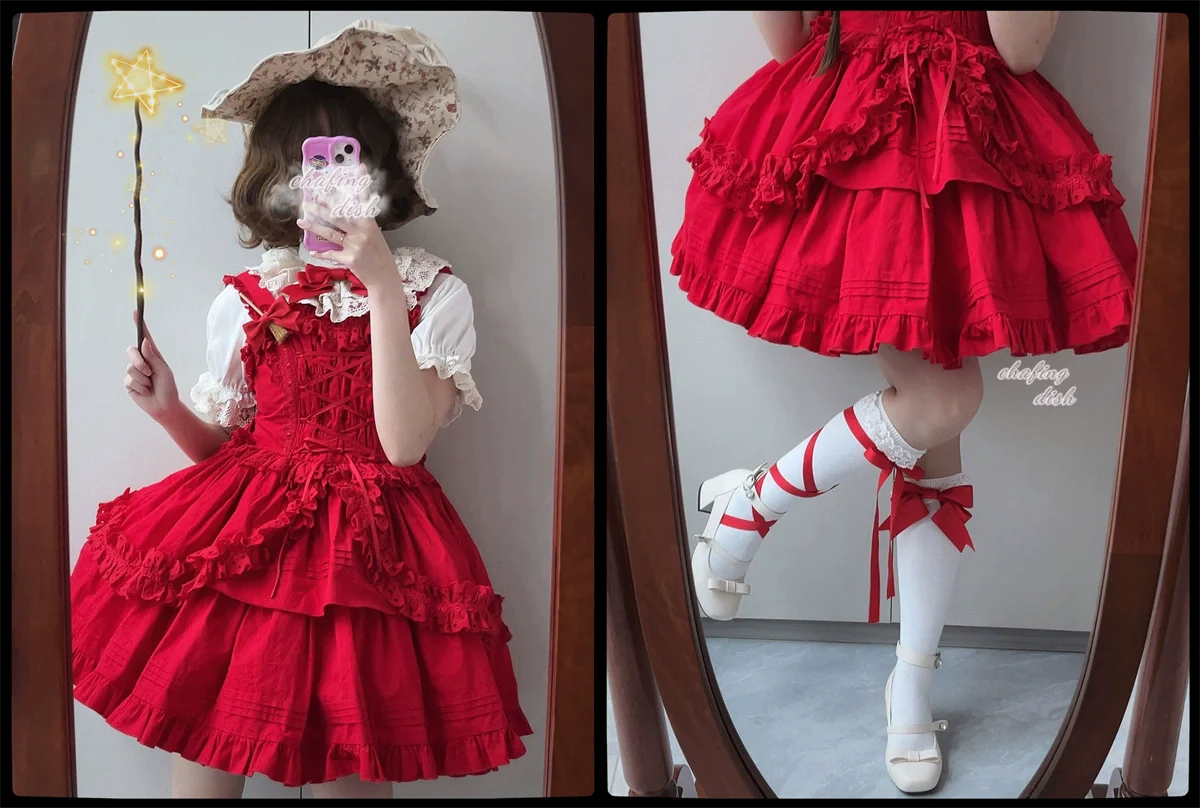 Halloween Gothic Lolita JSK Short Lolita Jumper Dress - Image 38