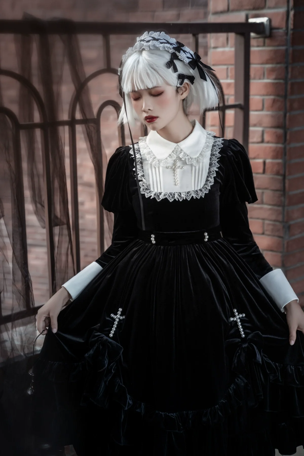 Sweet Date - Halloween Gothic Lolita OP Dress Princess Winter Dress - Image 2