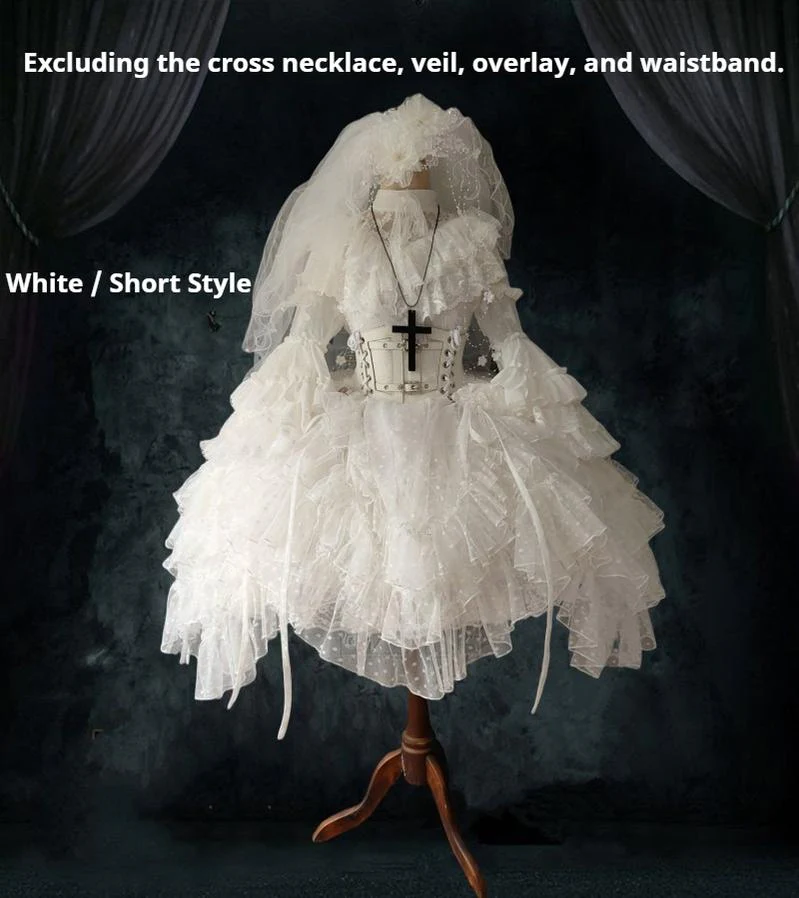 Teddy Bear - Halloween Gothic Wedding Lolita OP Dress - Image 6