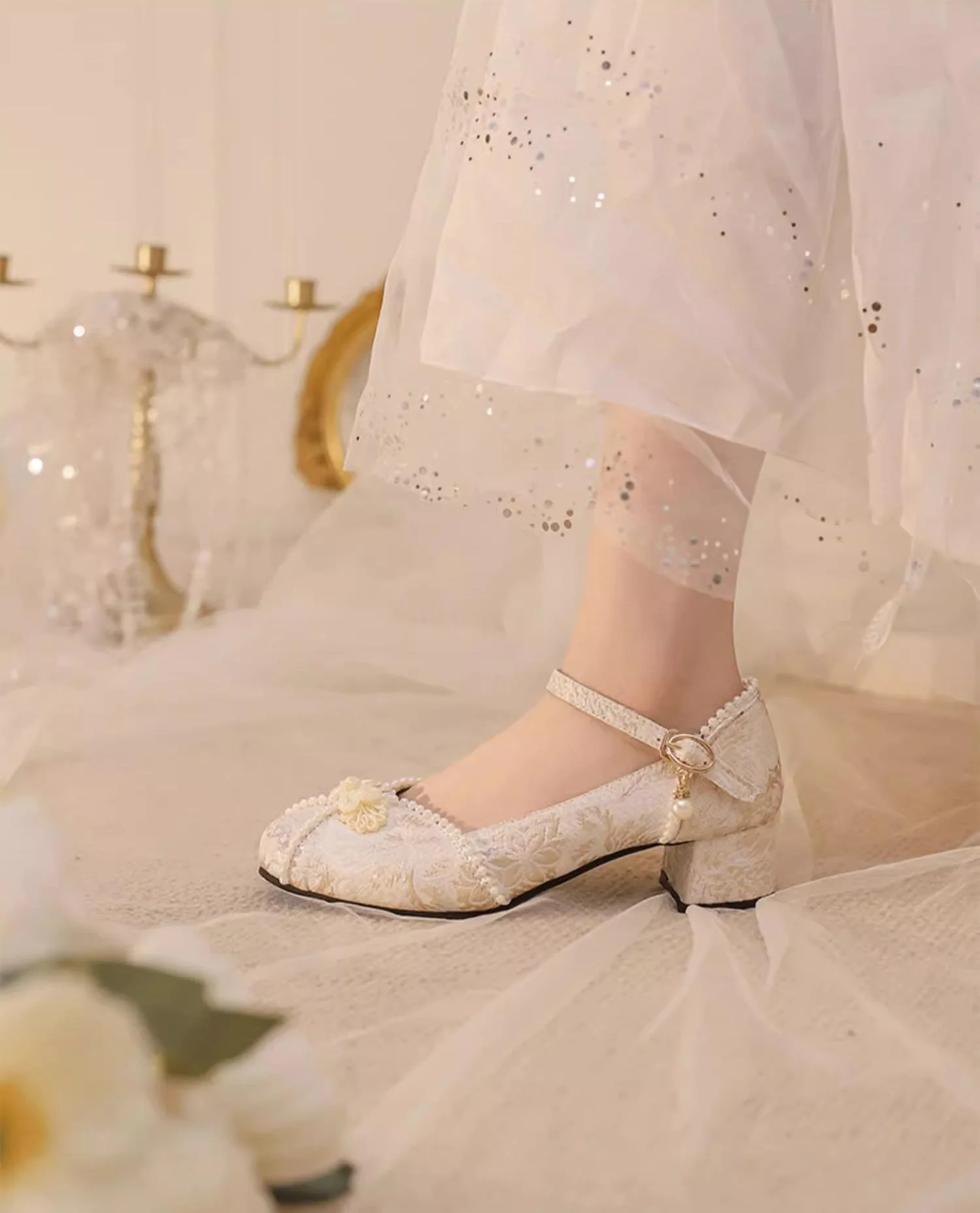 Yana - Huaiyu Yana - Chinese Style Han Lolita Shoes Lolita Chunky Heel Shoes - Image 10