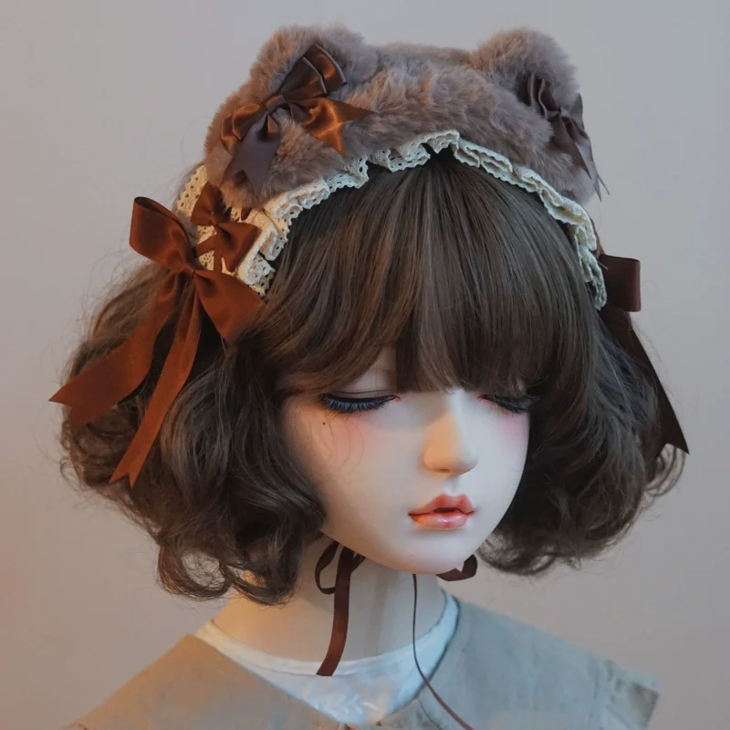Besozealous - Handmade Lolita KC Animal Ear Coffee Hairband - Image 17