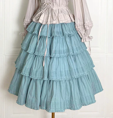 Heidi Cotton Lolita Tiered SK Skirt - Image 13