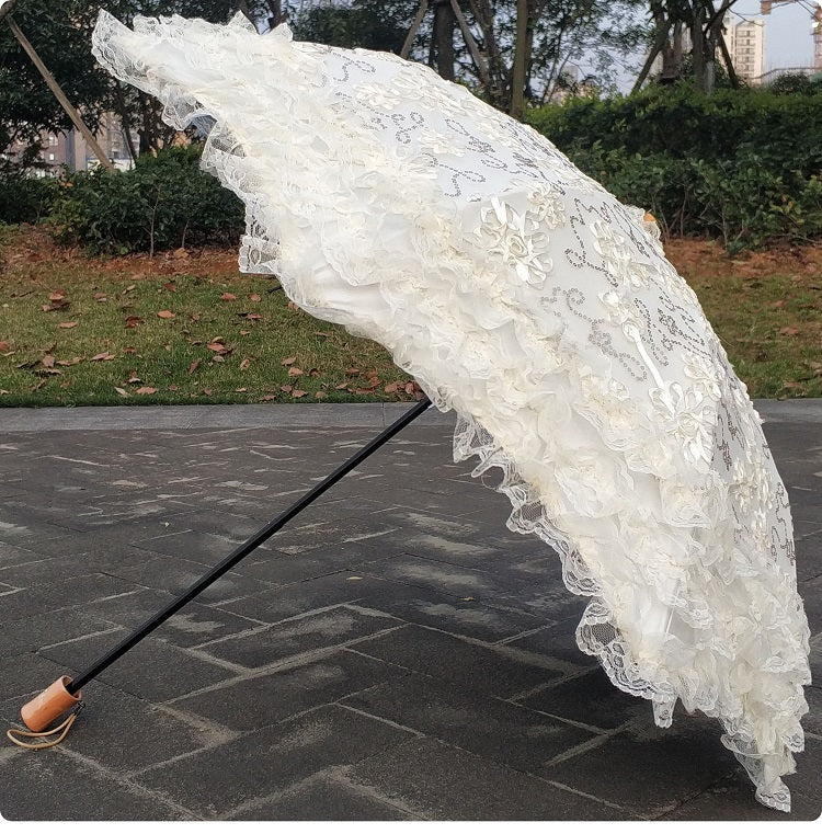 Foldable Princess Lolita Parasol with Sunscreen Sequin - Image 5