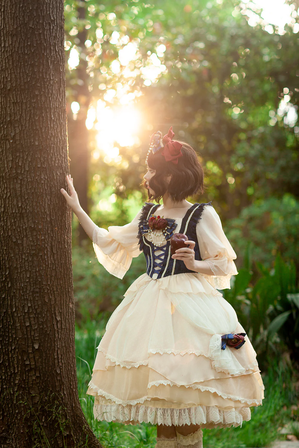 Snow White - Split Style Lolita OP Dress - Image 7