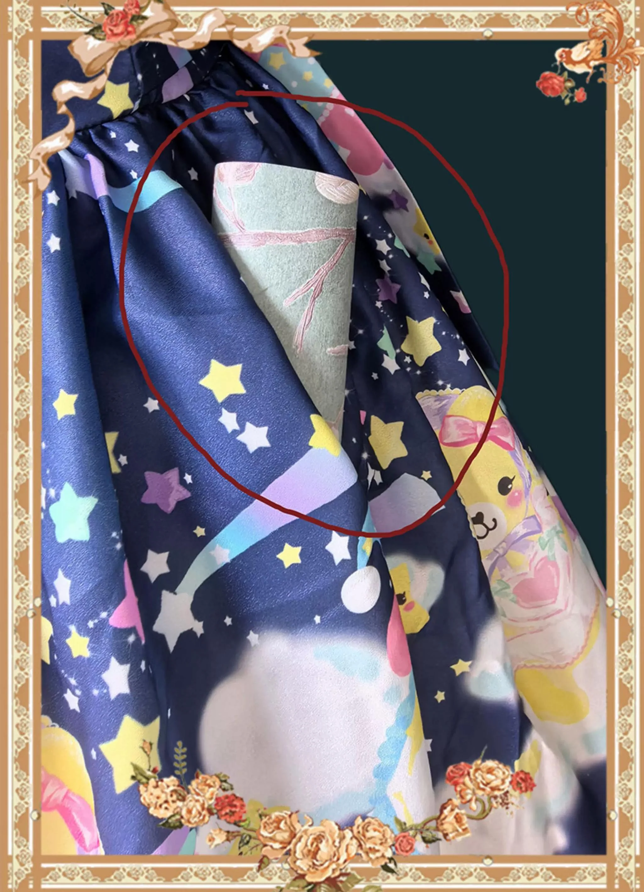 Sleepy Bear - Kawaii Lolita Bear and Star Printed Dress - Image 17