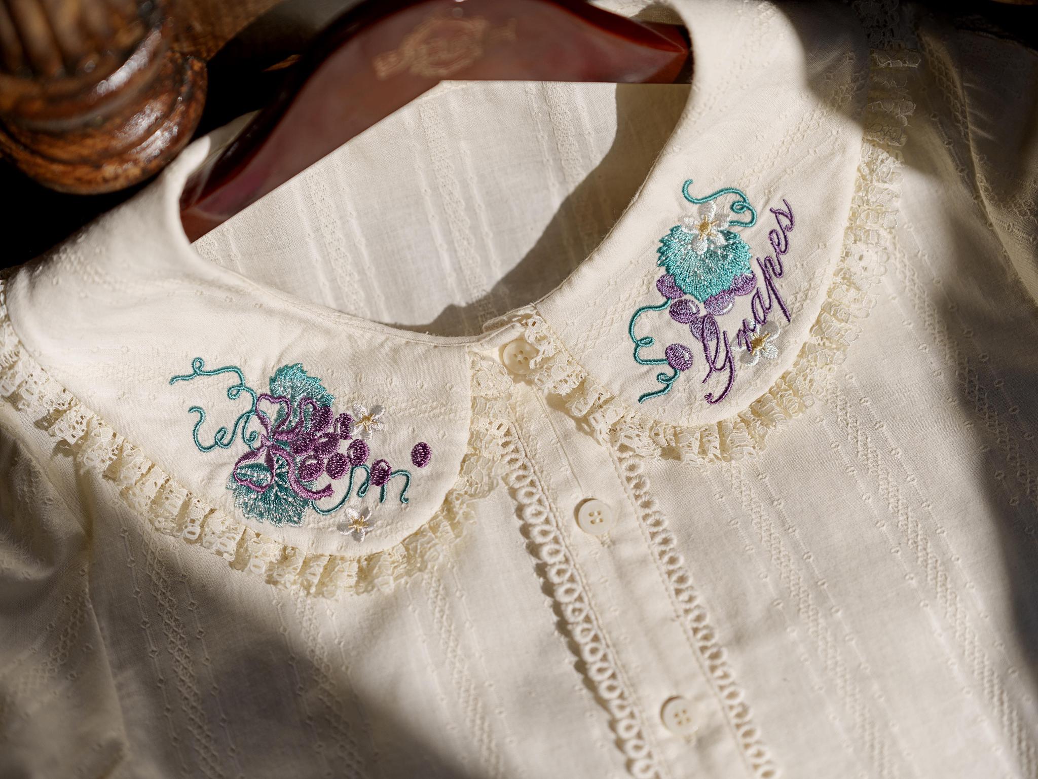 Abundant Tea Time - Kawaii Lolita Blouse, Cotton & Embroidery - Image 24