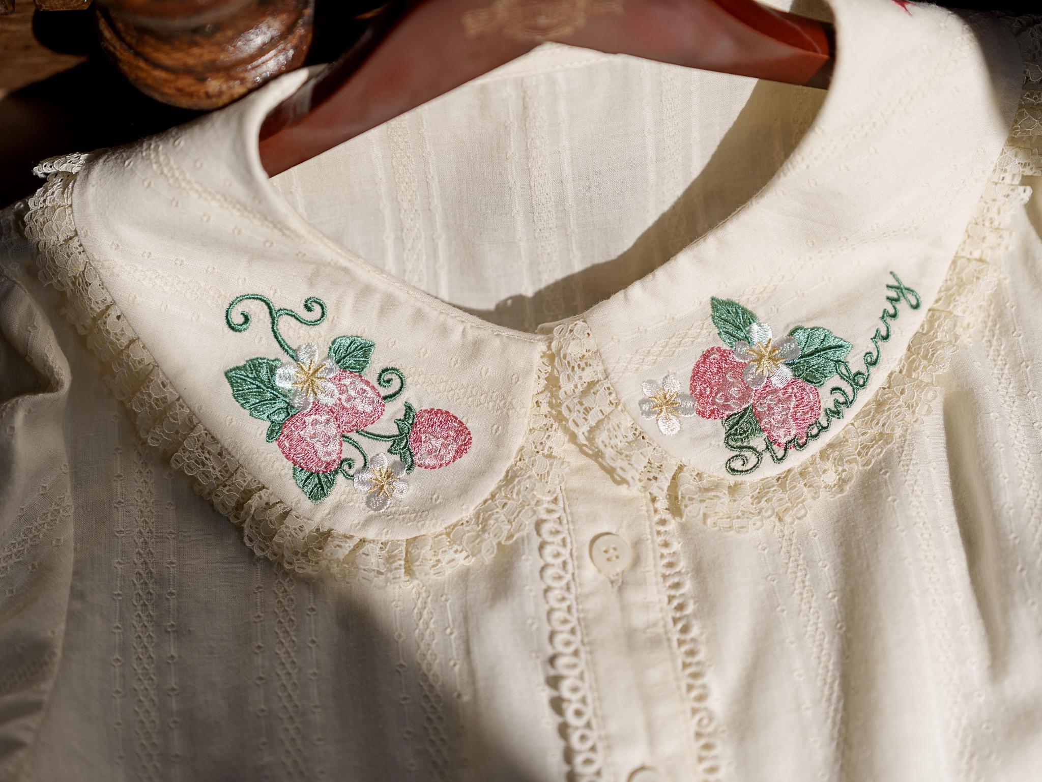 Abundant Tea Time - Kawaii Lolita Blouse, Cotton & Embroidery - Image 28