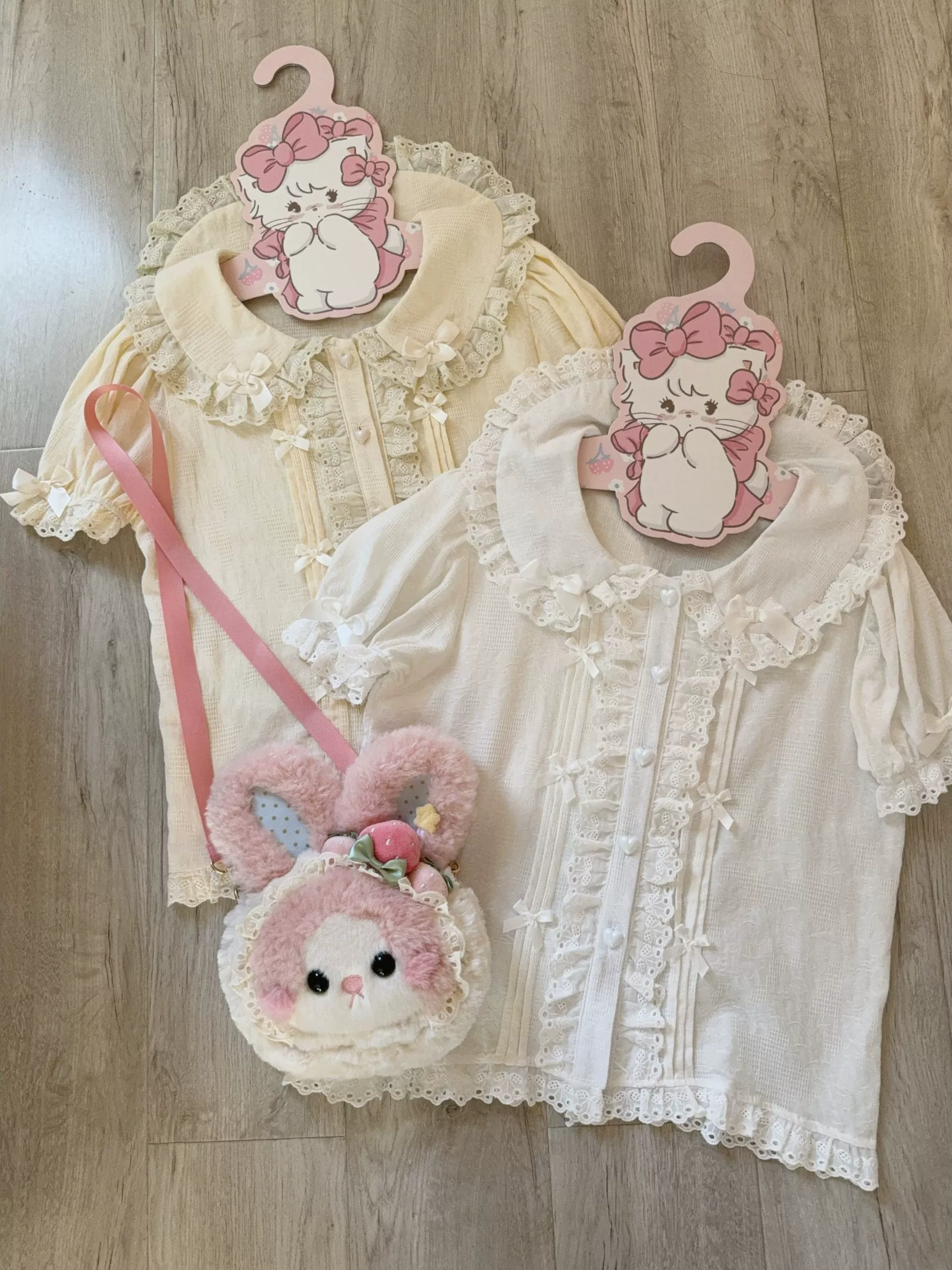 Kawaii Lolita Blouse, Detachable Hime Sleeves - Image 2