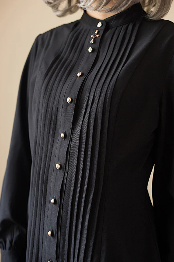 Elegant Lolita Mutton Sleeve Stand Collar Blouse - Image 34