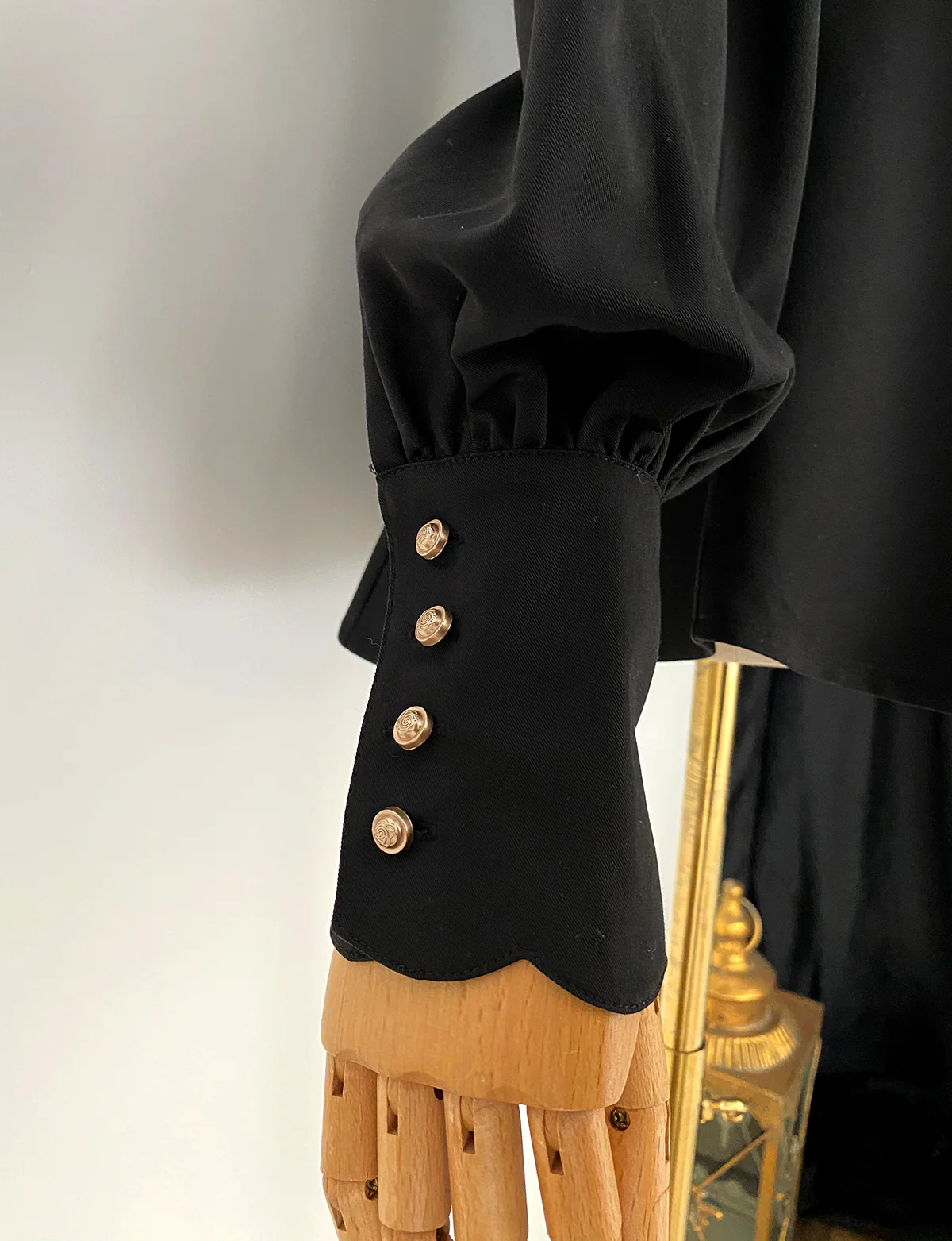 Elegant Lolita Mutton Sleeve Stand Collar Blouse - Image 5