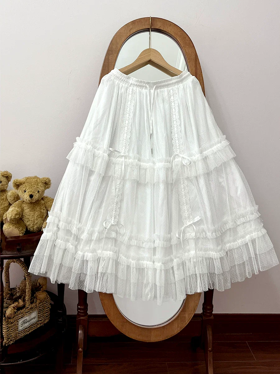 Lolita Adjustable Length Underskirt with Tulle Layers - Image 4