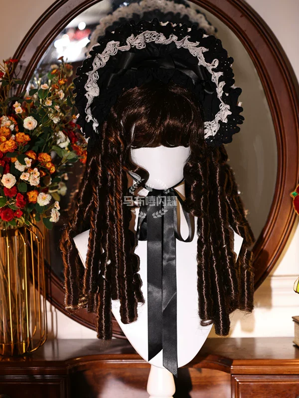 Lolita Roman Roll Wig, Shape-Resistant Fiber - Image 17