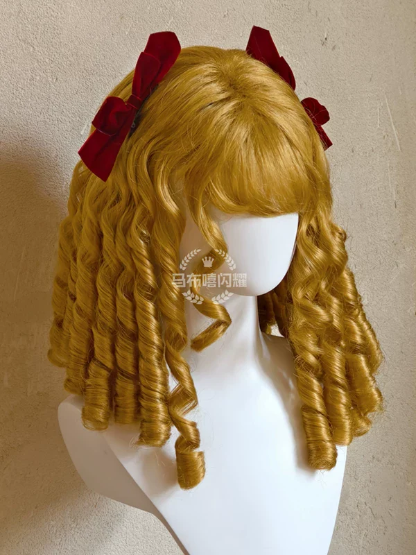 Lolita Roman Roll Wig, Shape-Resistant Fiber - Image 19