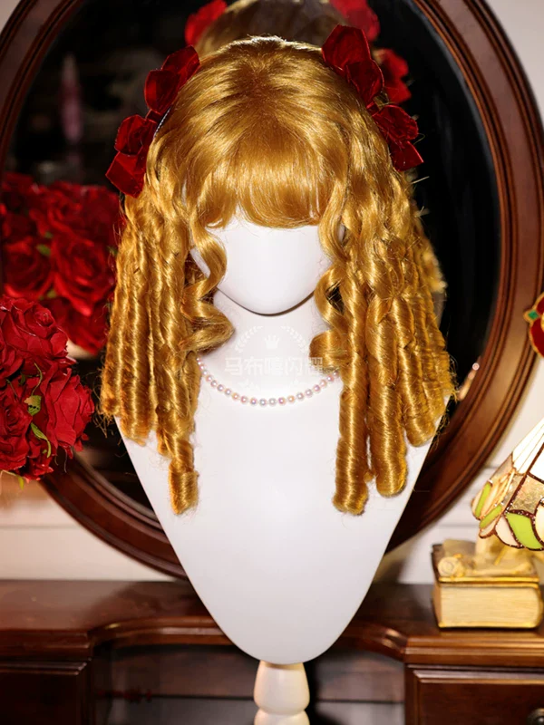 Lolita Roman Roll Wig, Shape-Resistant Fiber - Image 20