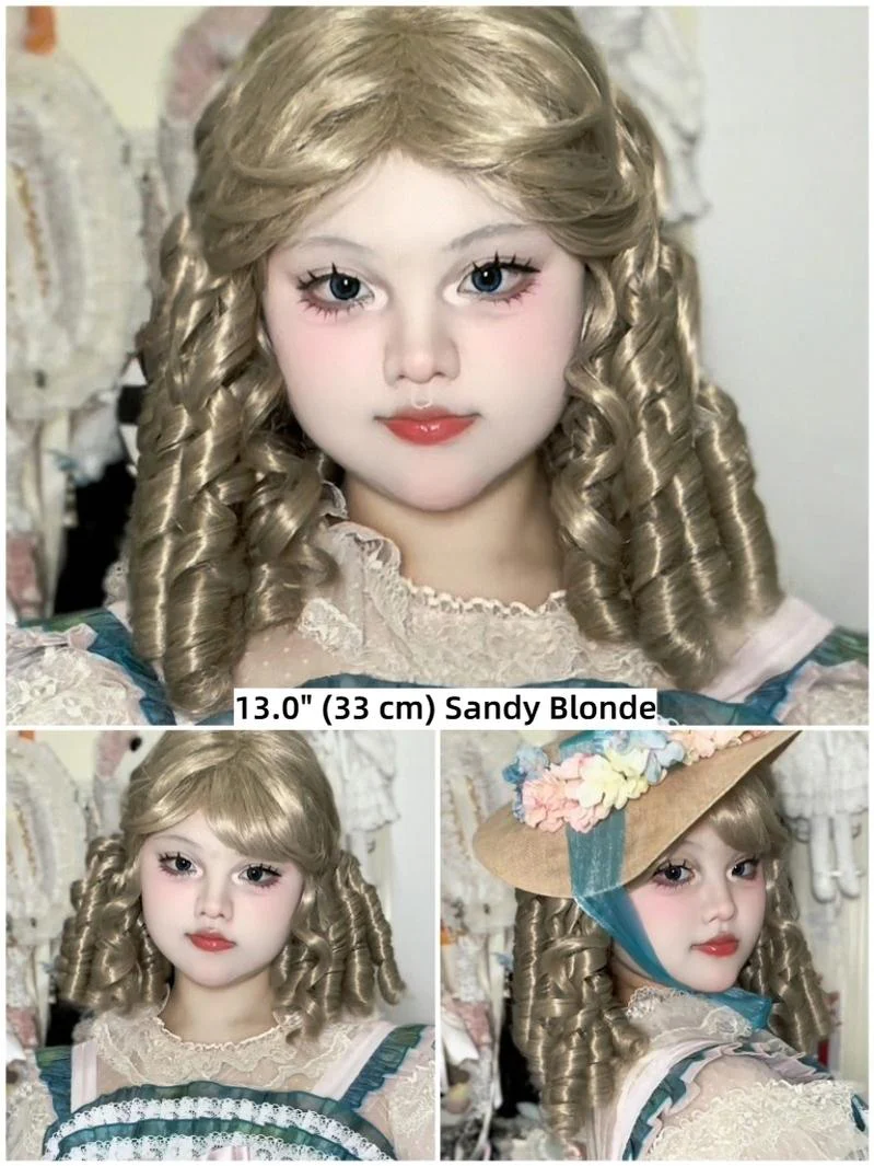 Lolita Roman Roll Wig, Shape-Resistant Fiber - Image 6