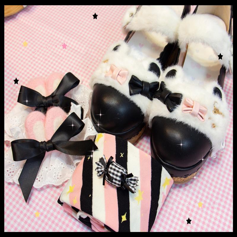 Macaron Lolita Cute Stripe Socks - Image 13