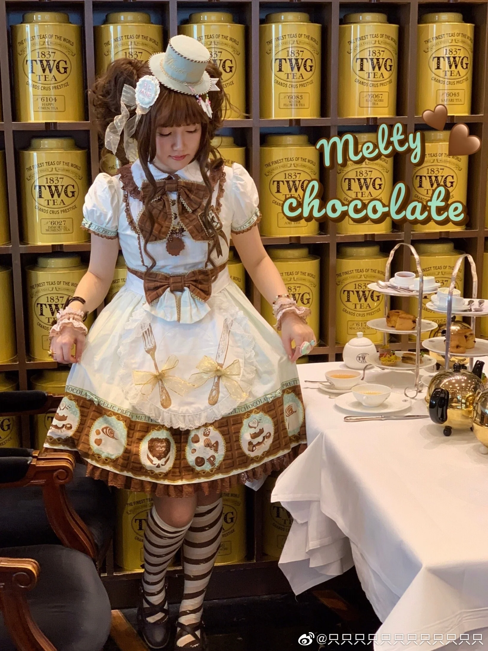 Macaron Lolita Cute Stripe Socks - Image 4