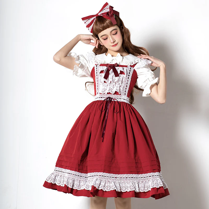 Cute Lolita Jumper Dress Multicolors JSK - Image 9