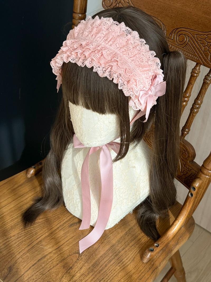 Customized Elegant Lolita Bow Lace KC Headdress - Image 2