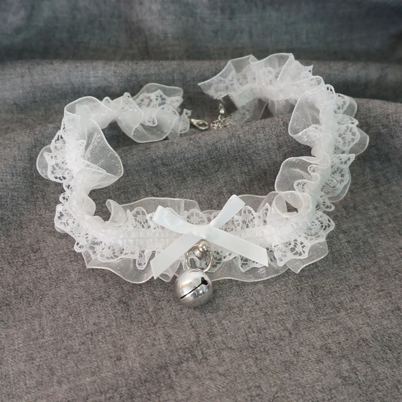 Kawaii Lolita Lace and Bell Choker - Image 4