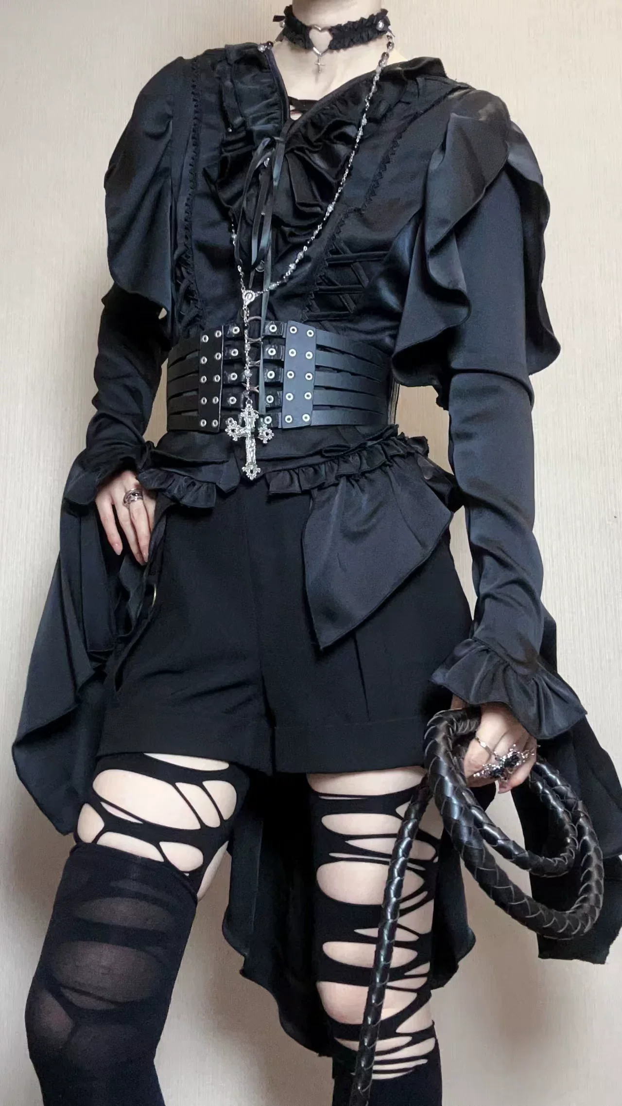 Abyssal Echo - Mermaid Inspired Ouji Lolita Shirt & Side Zipper SK Dress - Image 54