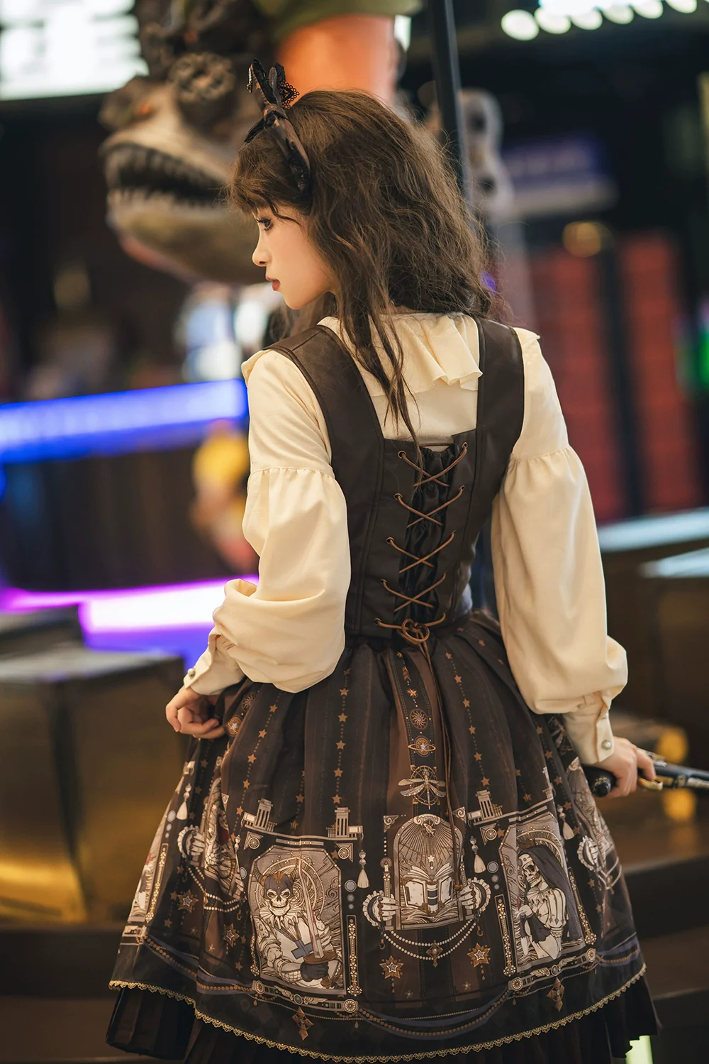 Demon Hunter's Diary - Gothic Lolita PU Leather Vest - Image 13