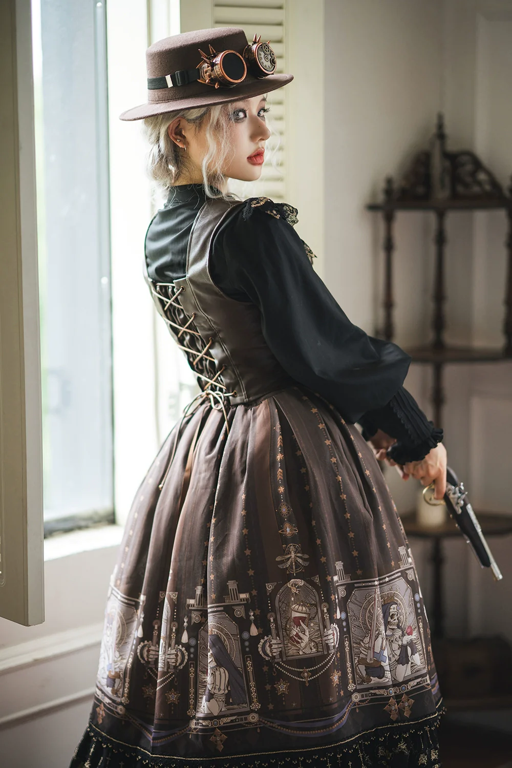 Demon Hunter's Diary - Gothic Lolita PU Leather Vest - Image 27