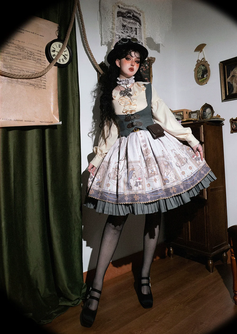 Demon Hunter's Diary - Gothic Lolita PU Leather Vest - Image 30