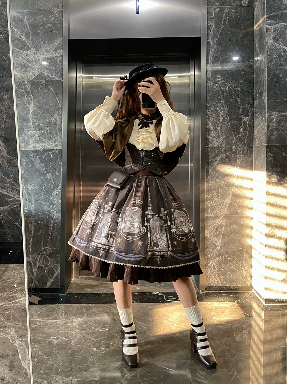 Demon Hunter's Diary - Gothic Lolita PU Leather Vest - Image 35