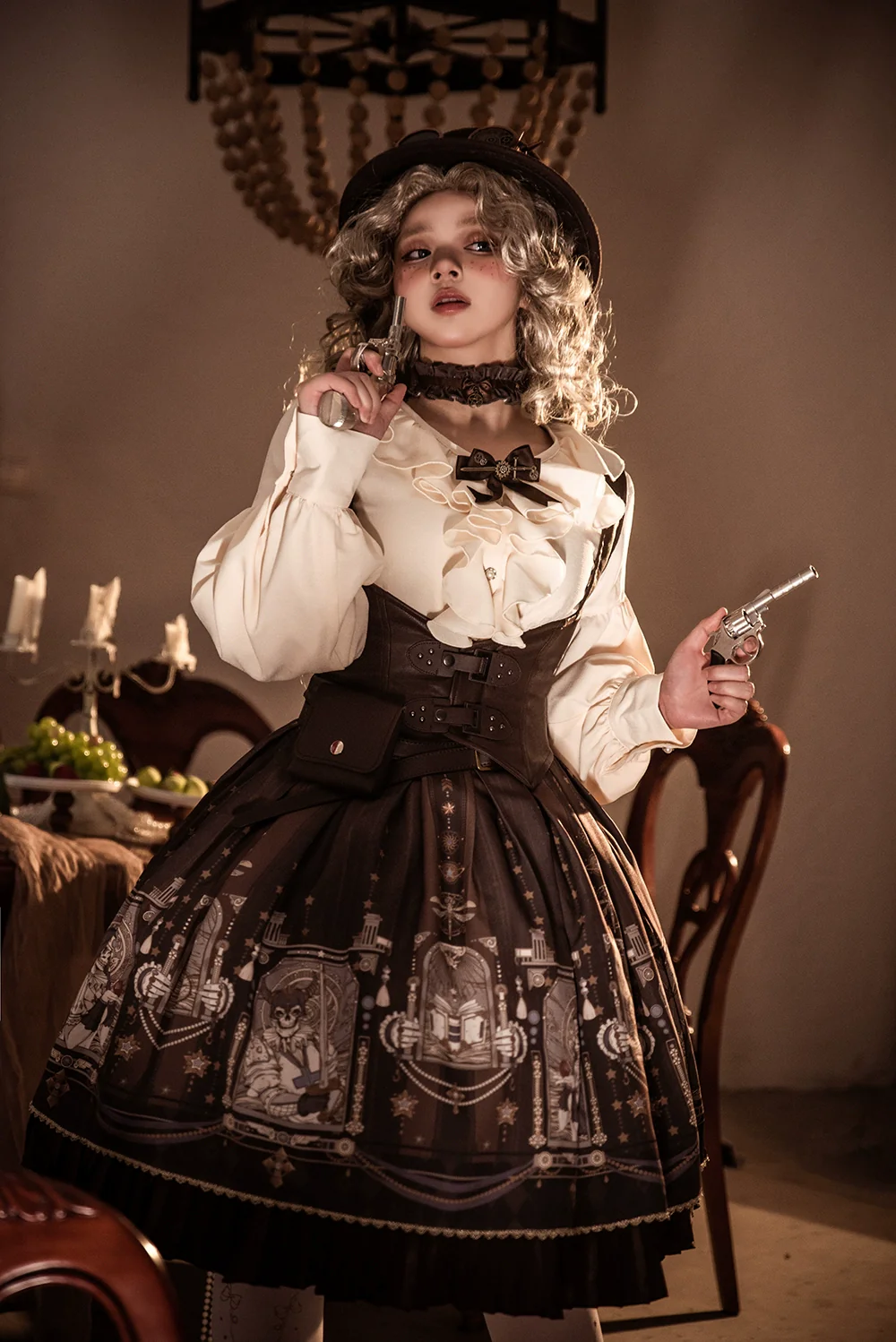 Demon Hunter's Diary - Gothic Lolita PU Leather Vest - Image 7