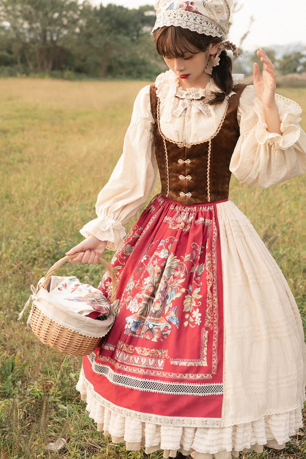 Rich Hymn - Lolita Bavarian Cotton Embroidered Blouse - Image 6