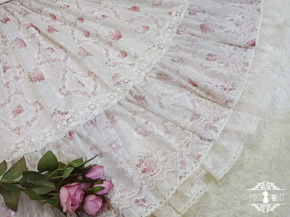 Woody Rose - Classic Elegant Floral Lolita OP Dress - Image 12