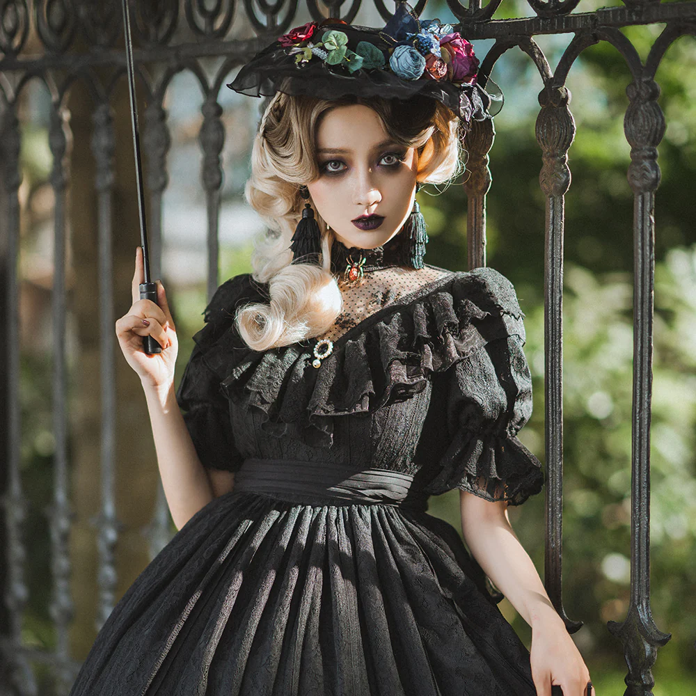 Woody Rose - Pure Color Lolita OP - Image 15