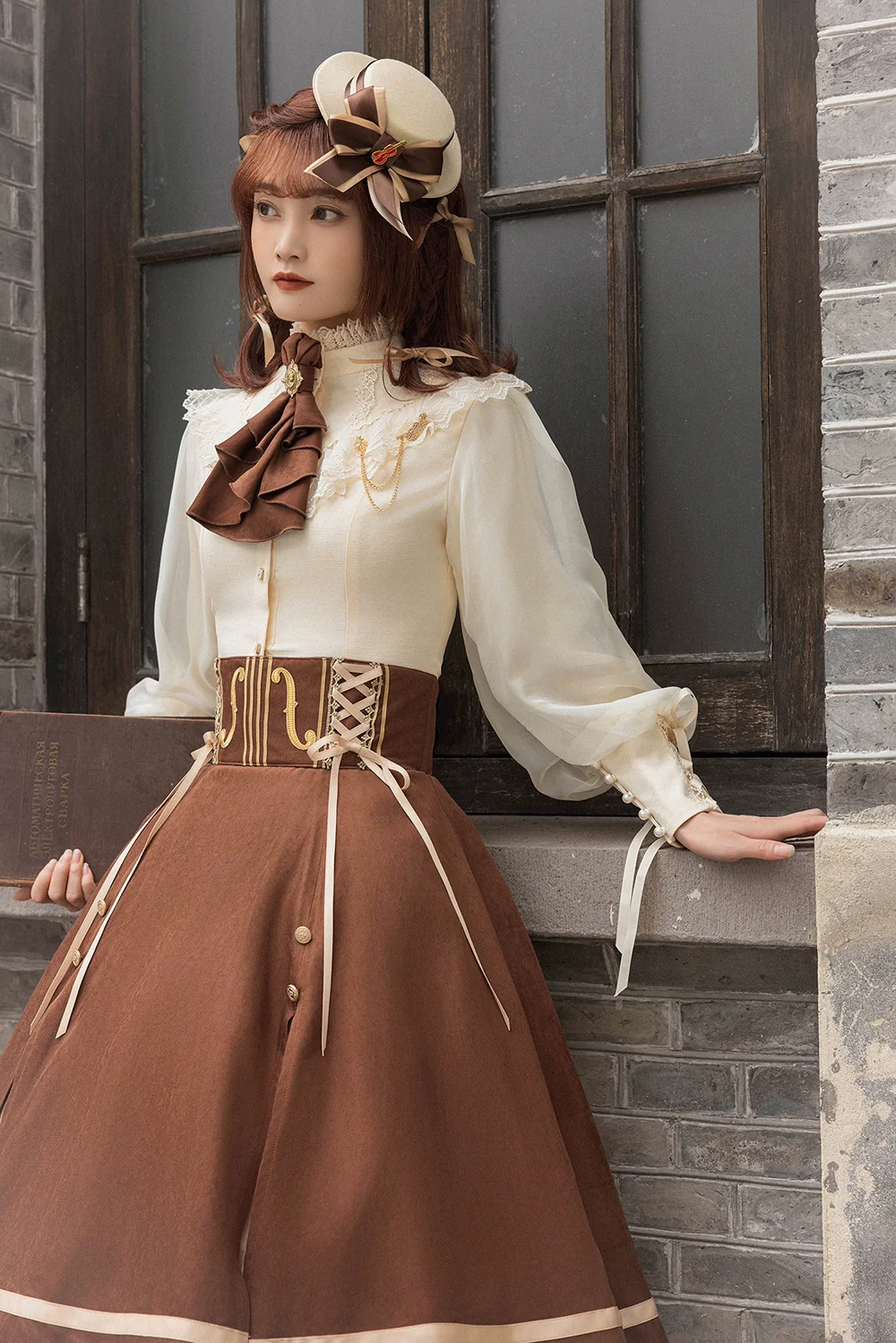 Golden Movement - Elegant Lolita Fishbone Skirt Customized - Image 102