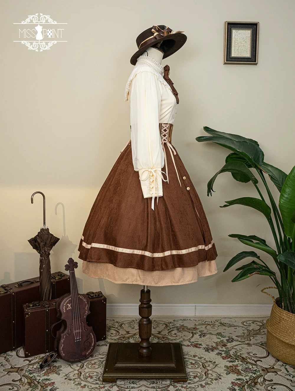 Golden Movement - Elegant Lolita Fishbone Skirt Customized - Image 111