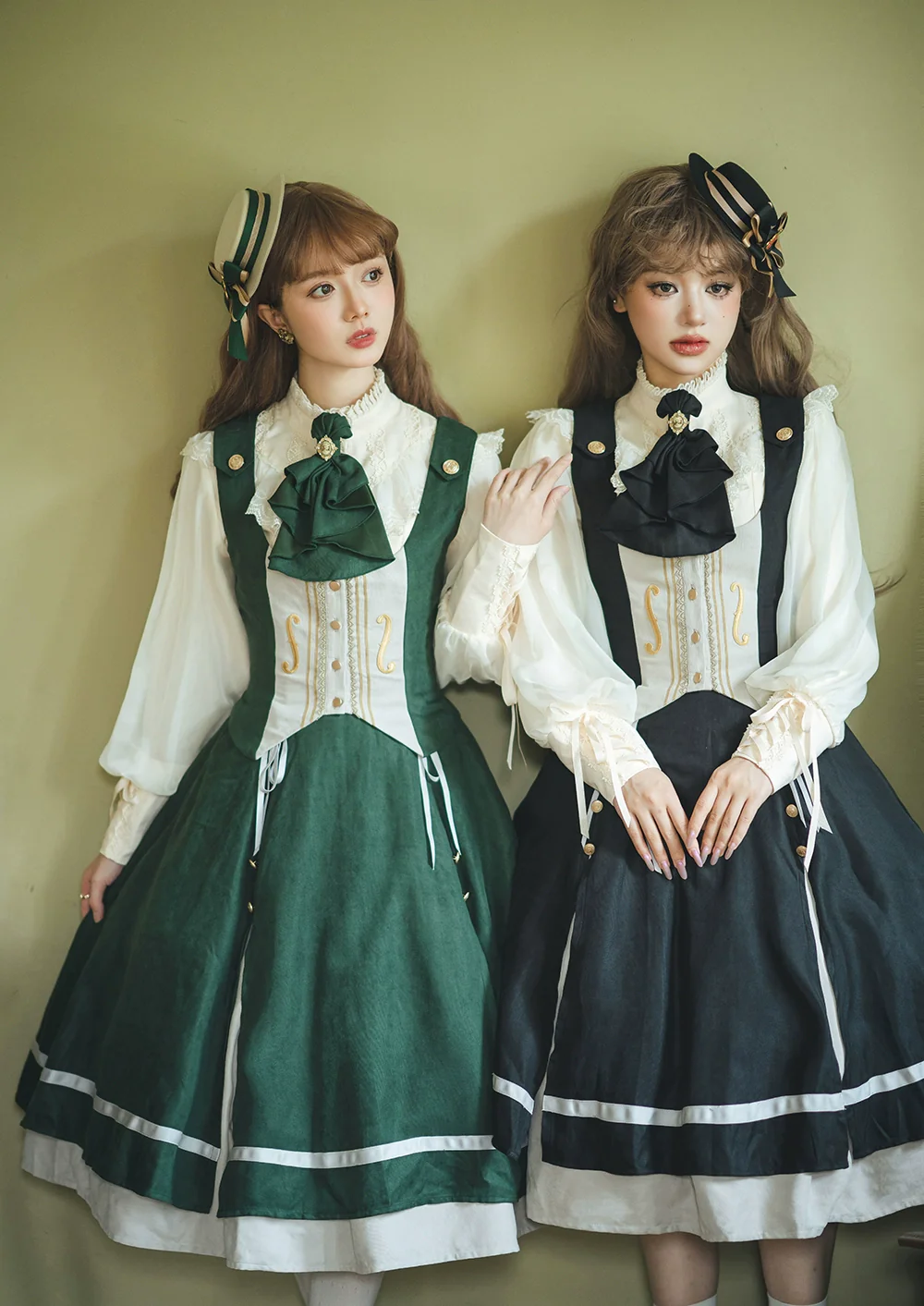 Golden Movement - Elegant Lolita Fishbone Skirt Customized - Image 15