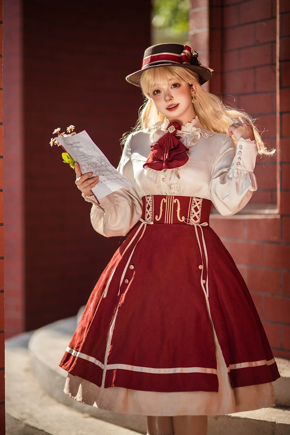 Golden Movement - Elegant Lolita Fishbone Skirt Customized - Image 32