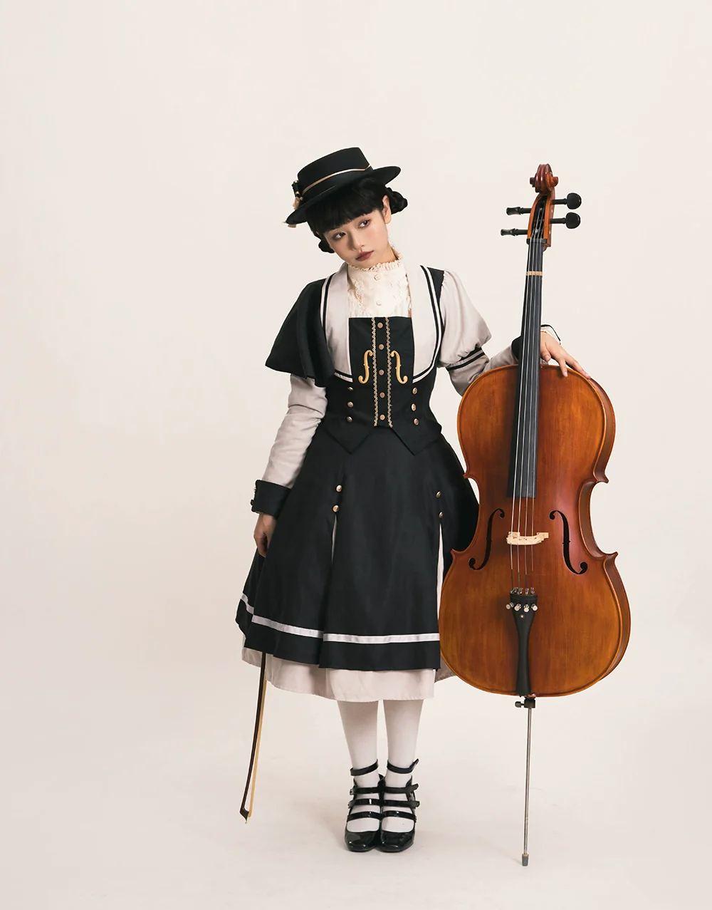 Golden Movement - Elegant Lolita Fishbone Skirt Customized - Image 74
