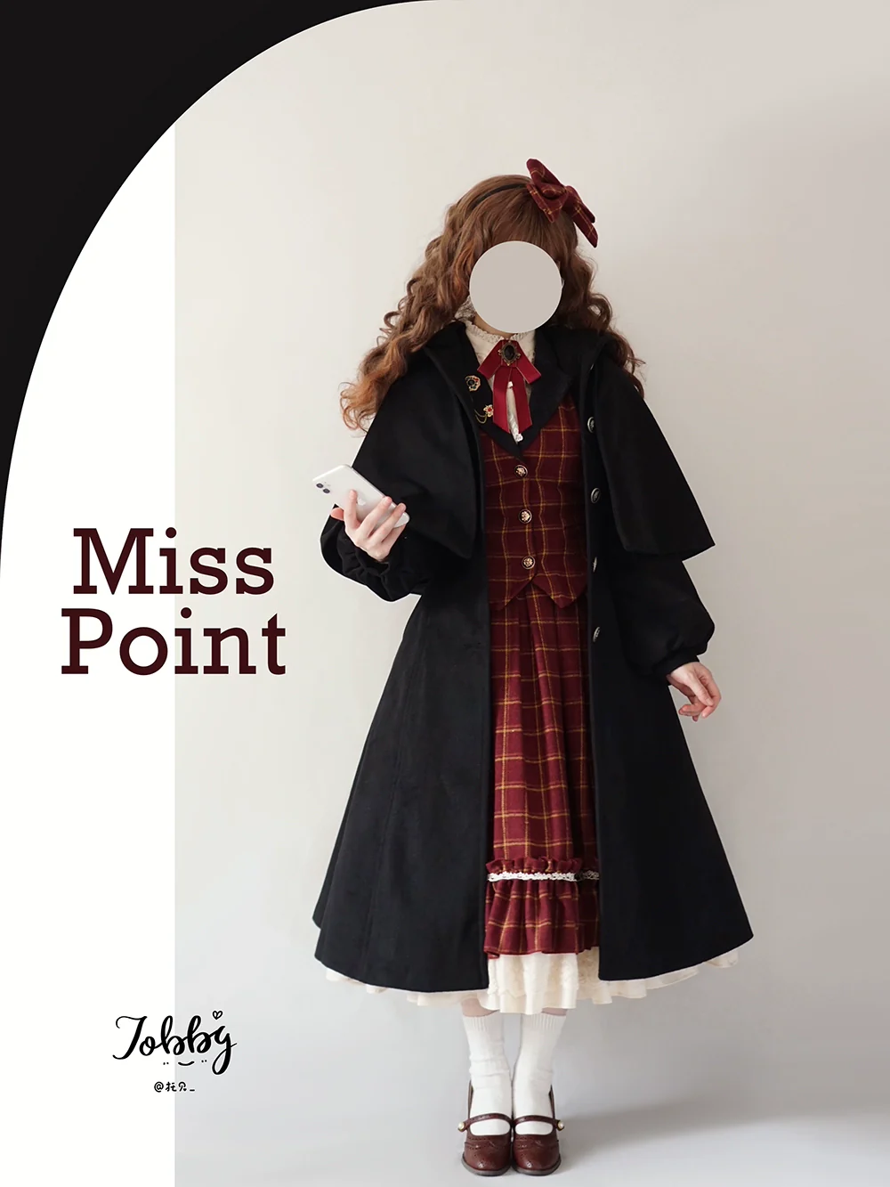 Rose - Elegant Lolita Fishbone Grid Skirt Customized - Image 15