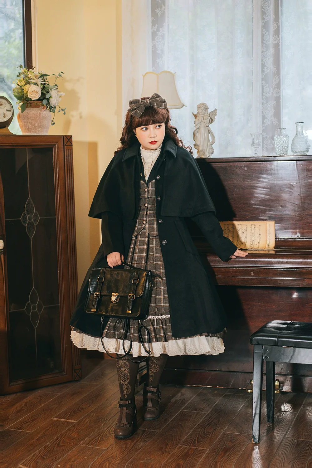 Rose - Elegant Lolita Fishbone Grid Skirt Customized - Image 51