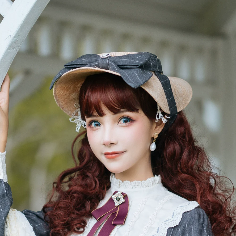 Rose Doll - Elegant Lolita Striped Fishbone Skirt - Image 75