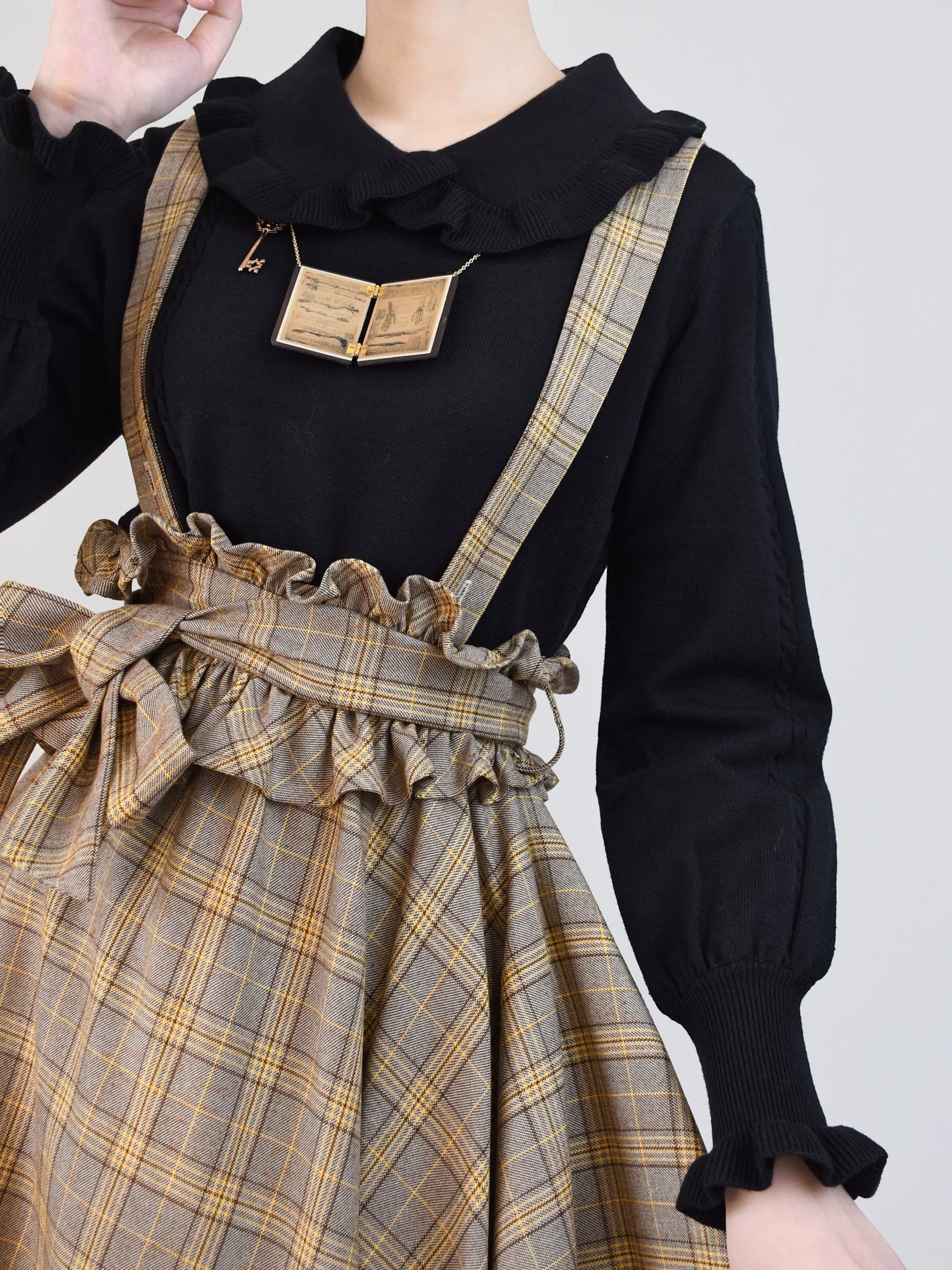 Japanese Style Lolita Sweater Puff Sleeves Knit Undershirt - Image 18