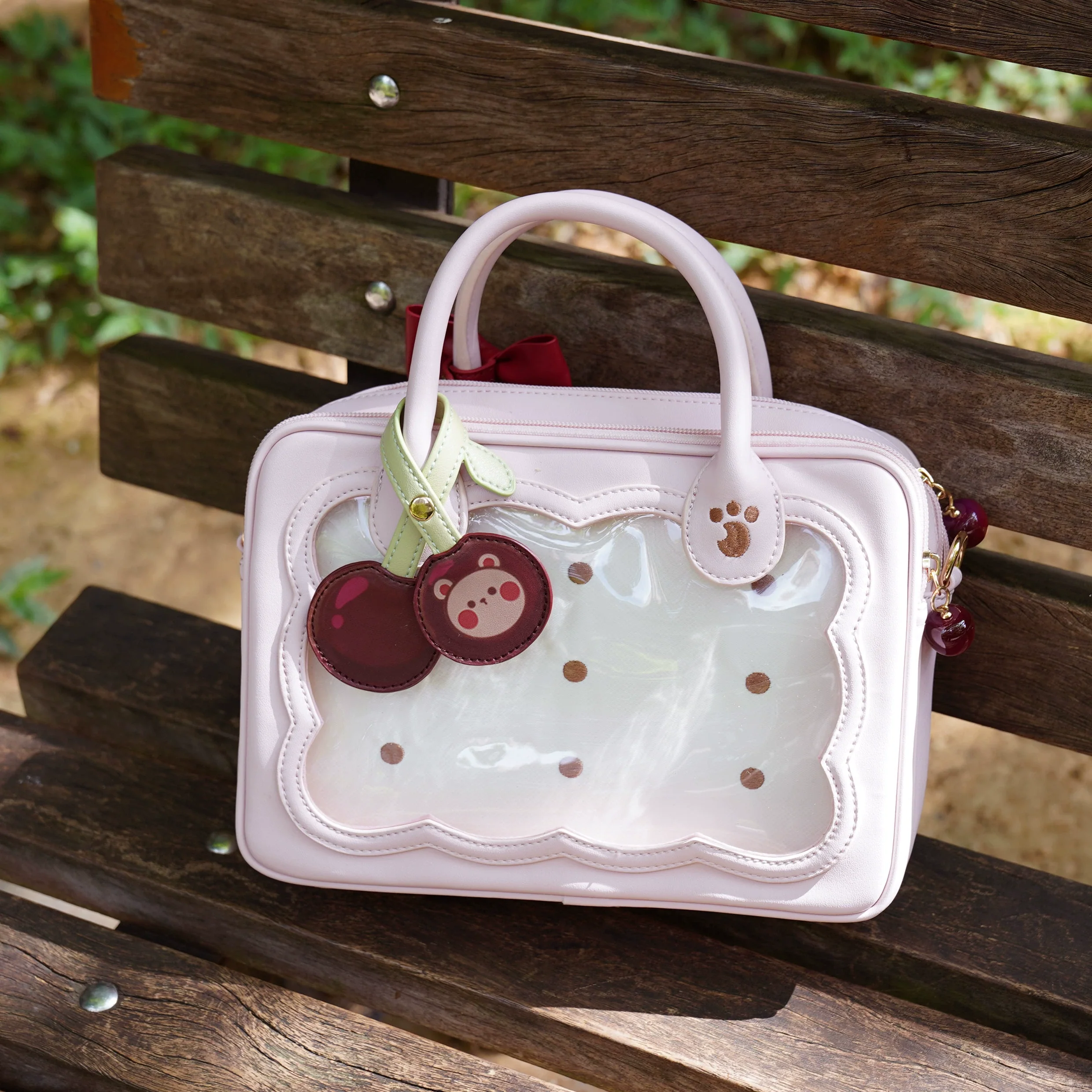 Morning Glory - Kawaii Lolita Bag Cherry Biscuit Shoulder Crossbody Handbag - Image 43