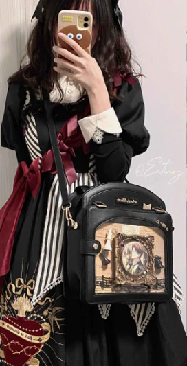 Morning Glory - Kawaii Lolita Checkered Itabag Multicolors - Image 21